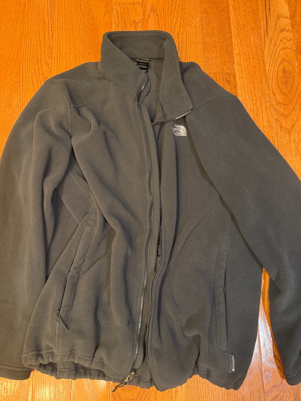 The North Face Black Zip-Up Fleece Jacket size XXL